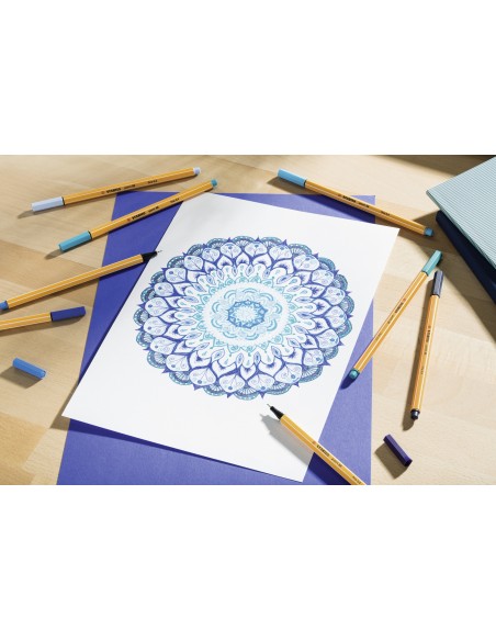  C/10 STABILO POINT 88 CURRY Nº87 PUNTA DE FIBRA 0,4MM 